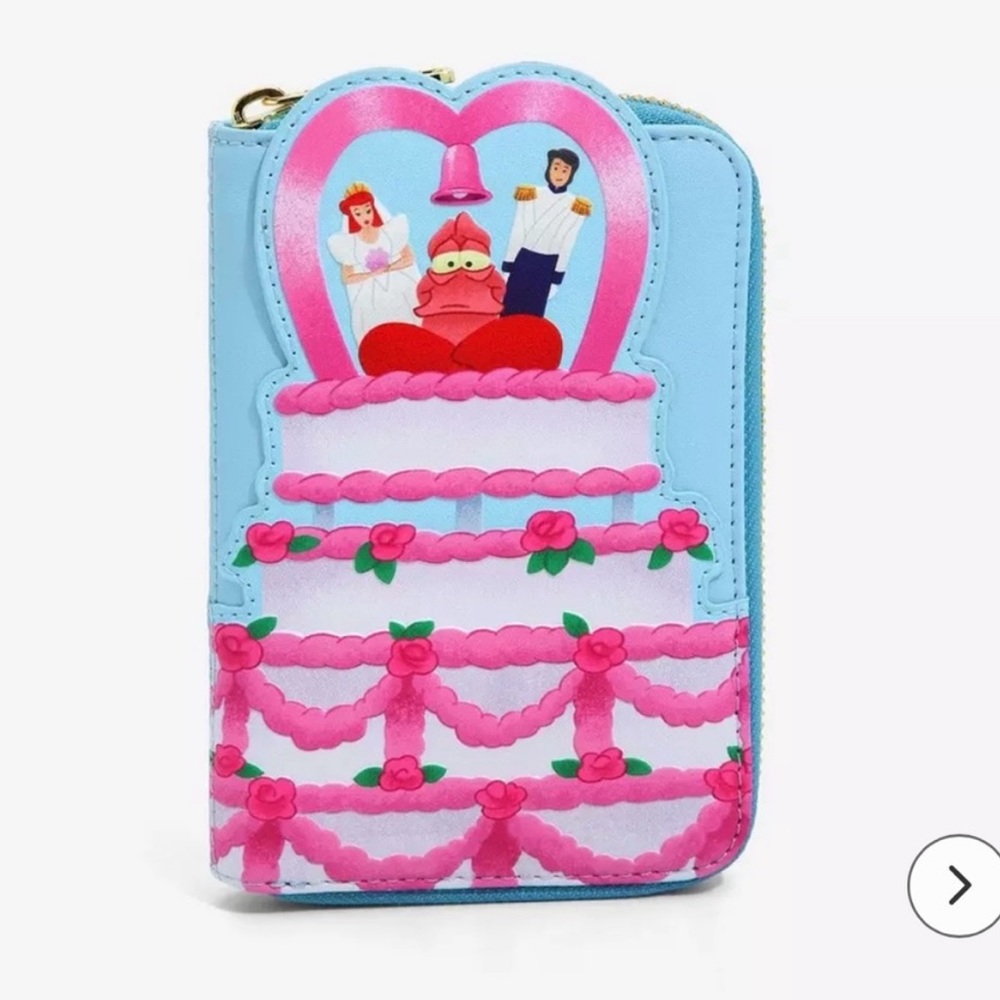 The Little Mermaid Wedding Cake Zip Around Wallet